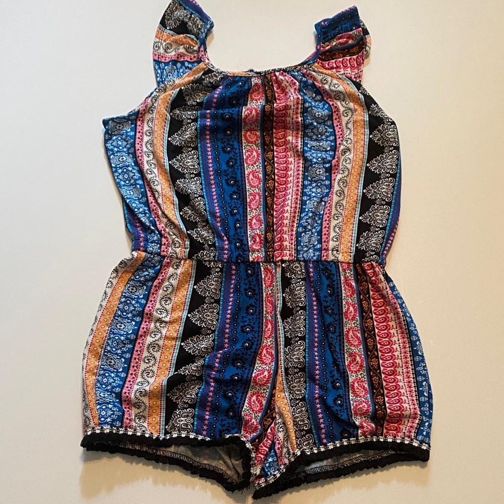 Colorful Striped Kids Romper